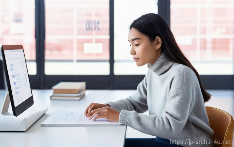 인터넷정보검색 실무에서 요구되는 필수 기술 정리 - **AI-Powered Information Discovery Hub**
    A young woman, approximately 20-30 years old, with a br...
