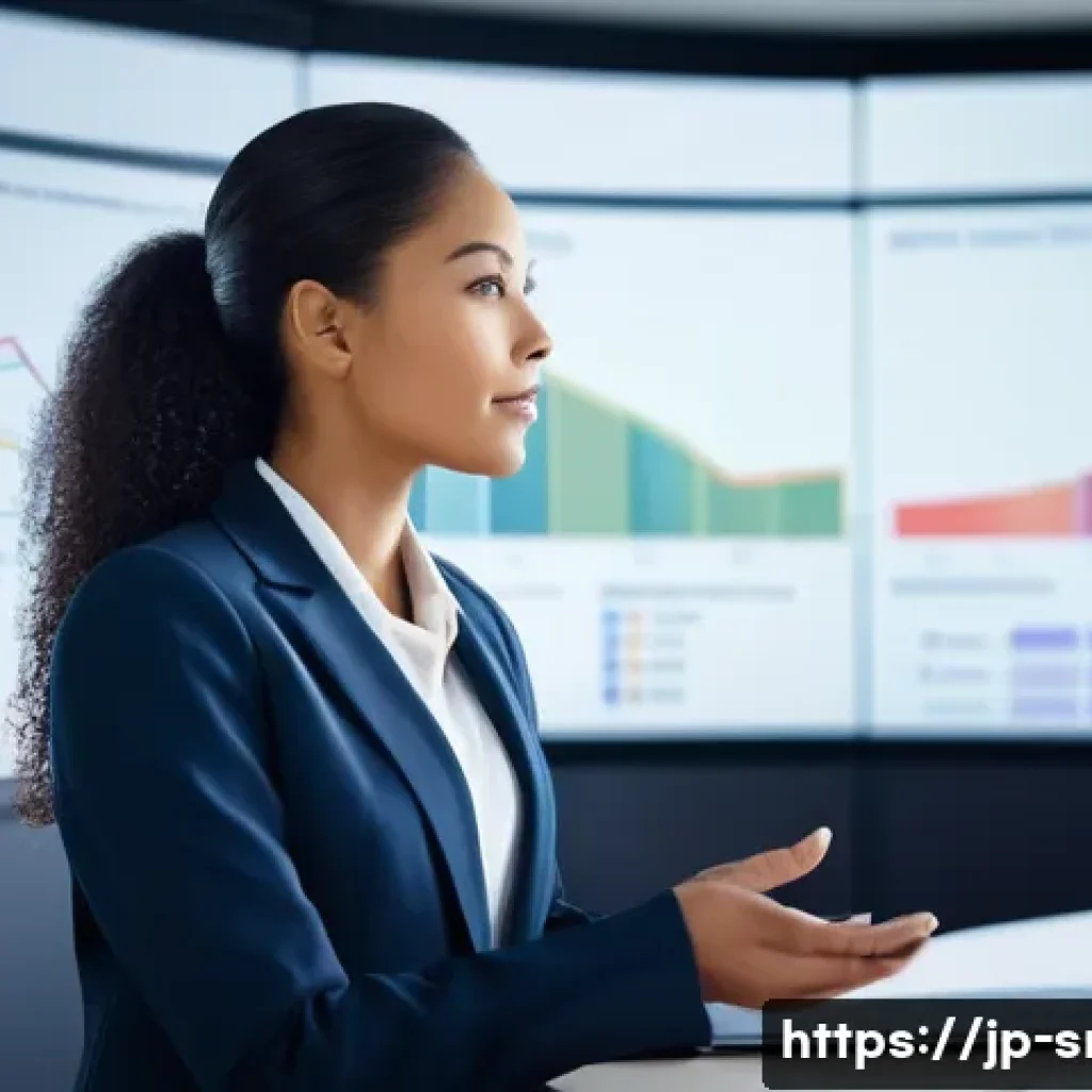 인터넷정보검색 자격증 취득 후 커리어 개발 방향 - **Left Panel:** A business analyst (female, diverse ethnicity, wearing a professional blazer) confid...